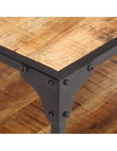 Tavolino da Caffè 60x60x35 cm in Legno Massello di Mango