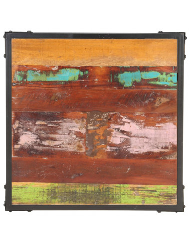 Tavolino da Caffè 60x60x35 cm in Legno Massello di Recupero