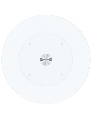 Tavolino da Caffè Trasparente 40 cm in Vetro Temperato