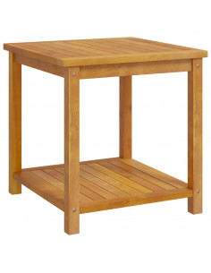 Tavolinetto in Legno Massello di Acacia 45x45x45 cm 2