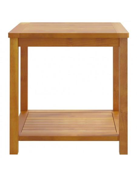 Tavolinetto in Legno Massello di Acacia 45x45x45 cm