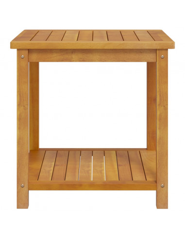 Tavolinetto in Legno Massello di Acacia 45x45x45 cm