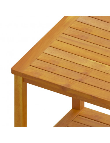 Tavolinetto in Legno Massello di Acacia 45x45x45 cm