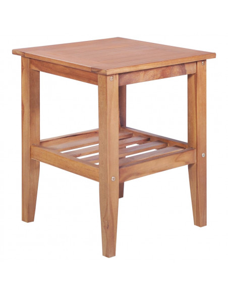 Tavolino da Caffè 40x40x50 cm Quadrato Legno Massello di Teak