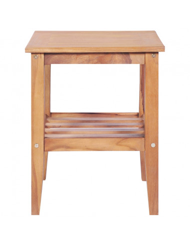 Tavolino da Caffè 40x40x50 cm Quadrato Legno Massello di Teak