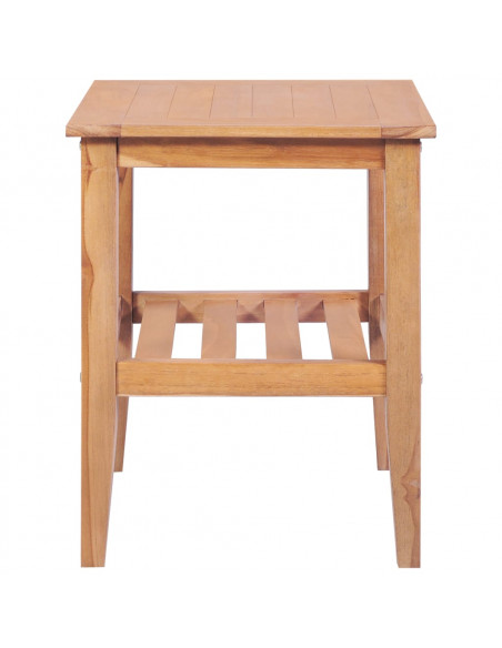Tavolino da Caffè 40x40x50 cm Quadrato Legno Massello di Teak