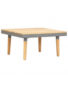 Tavolino da Caffè per Giardino 60x60x31,5 cm Massello di Acacia 2