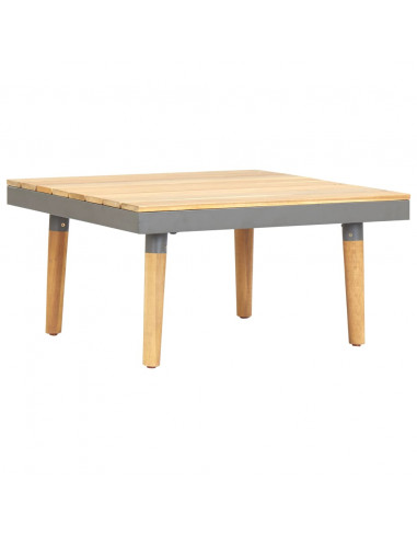 Tavolino da Caffè per Giardino 60x60x31,5 cm Massello di Acacia