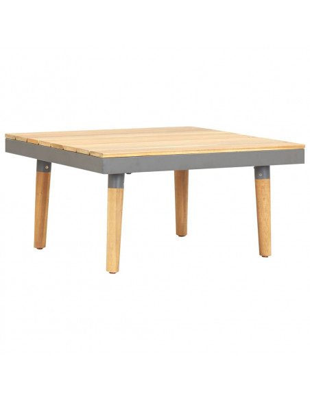 Tavolino da Caffè per Giardino 60x60x31,5 cm Massello di Acacia