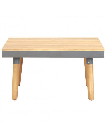 Tavolino da Caffè per Giardino 60x60x31,5 cm Massello di Acacia