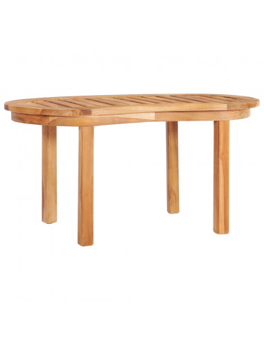 Tavolino da Caffè 90x50x45 cm in Legno Massello di Teak