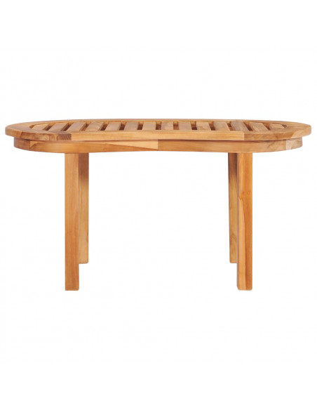 Tavolino da Caffè 90x50x45 cm in Legno Massello di Teak