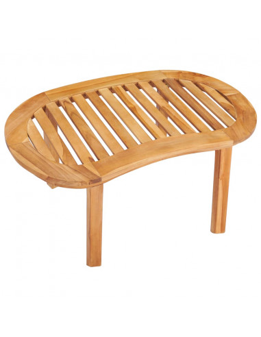 Tavolino da Caffè 90x50x45 cm in Legno Massello di Teak