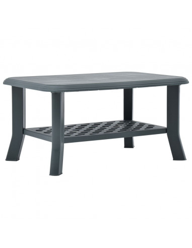 Tavolino da Caffè Verde 90x60x46 cm in Plastica