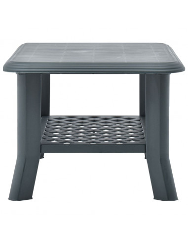 Tavolino da Caffè Verde 90x60x46 cm in Plastica