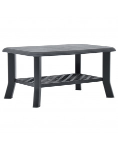 Tavolino da Caffè Antracite 90x60x46 cm in Plastica 2