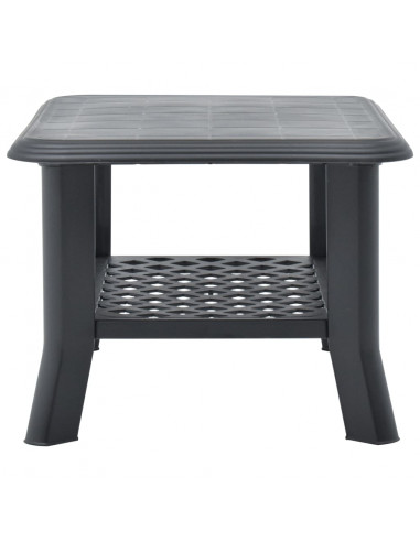 Tavolino da Caffè Antracite 90x60x46 cm in Plastica