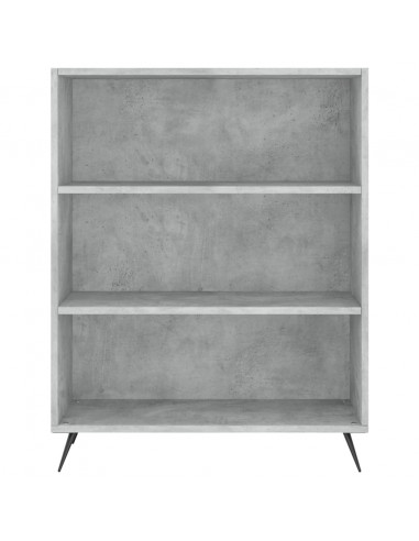 Credenza Grigio Cemento 69,5x34x180 cm in Legno Multistrato