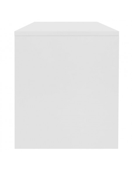 Tavolino da Salotto Bianco 100x40x40 cm in Legno Multistrato