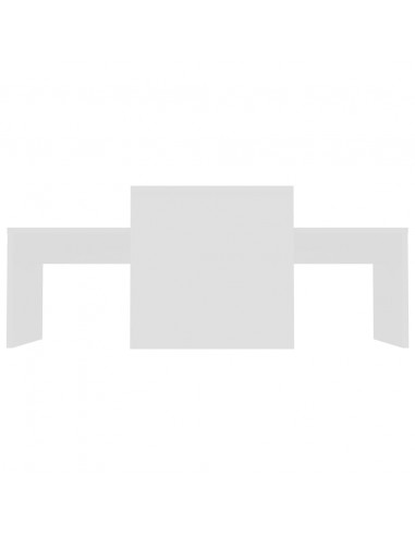 Tavolino da Salotto Bianco 100x48x40 cm in Legno Multistrato