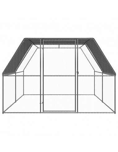 Gabbia per Polli 3x4x2 m in Acciaio Zincato
