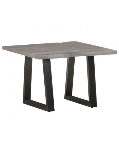 Tavolino da Caffè con Bordi Vivi 60x60x40 cm in Massello Acacia