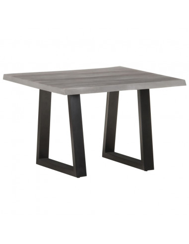 Tavolino da Caffè con Bordi Vivi 60x60x40 cm in Massello Acacia