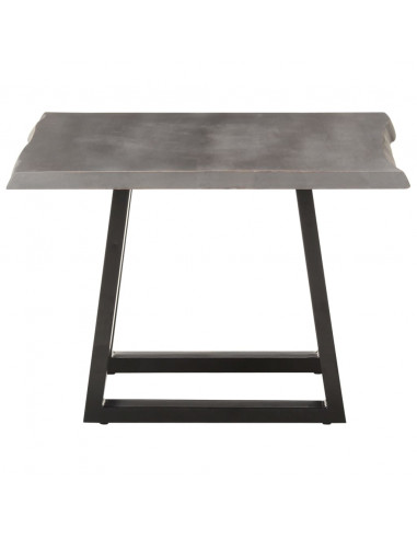 Tavolino da Caffè con Bordi Vivi 60x60x40 cm in Massello Acacia