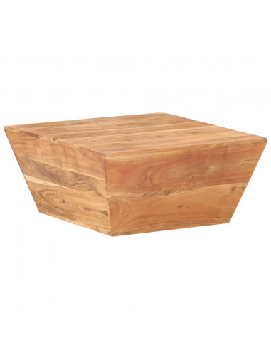 Tavolino da Caffè a Forma di V 66x66x30 cm in Legno di Acacia