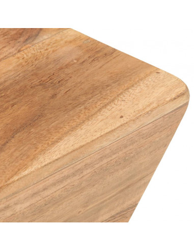 Tavolino da Caffè a Forma di V 66x66x30 cm in Legno di Acacia