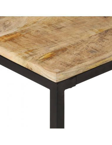 Tavolini da Caffè Impilabili 2 pz in Legno Massello di Mango