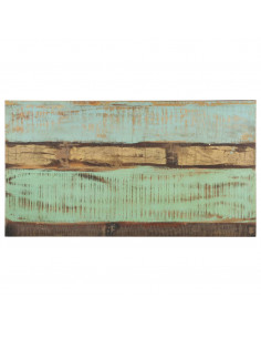 Tavolino da Salotto 110x60x35 cm in Legno Massello di Recupero 2