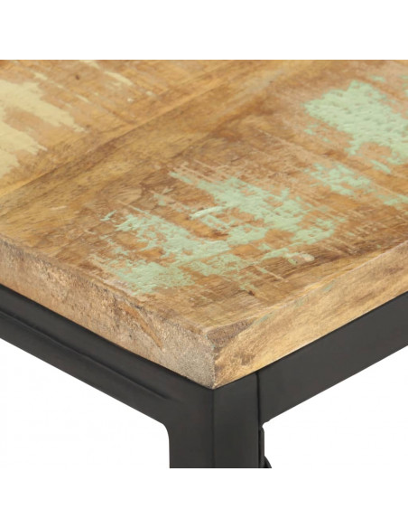 Tavolino da Caffè 110x60x35 cm in Legno Massello di Recupero