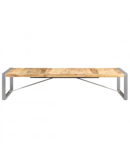 Tavolino da Salotto 180x90x40 cm in Legno di Mango Grezzo