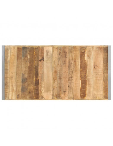 Tavolino da Salotto 180x90x40 cm in Legno di Mango Grezzo