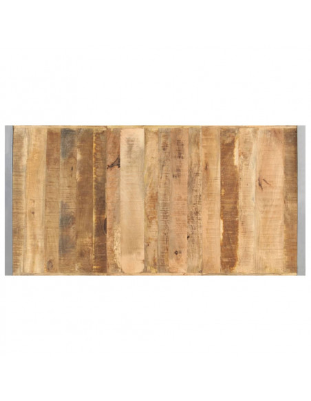 Tavolino da Salotto 180x90x40 cm in Legno di Mango Grezzo