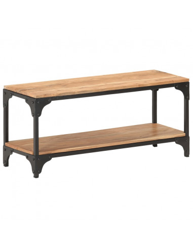 Tavolino da Salotto 90x30x40 cm in Legno Massello di Acacia