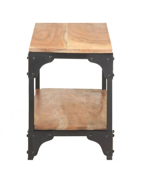 Tavolino da Salotto 90x30x40 cm in Legno Massello di Acacia