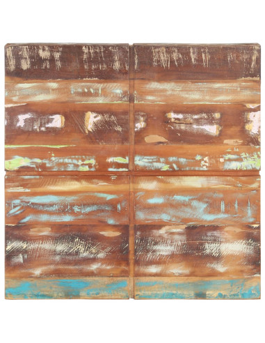 Tavolino da Caffè 80x80x28 cm in Legno Massello di Recupero