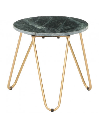 Tavolino da Caffè Verde 40x40x40 cm Pietra Vera Testura Marmo