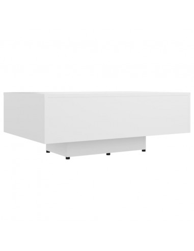 Tavolino da Salotto Bianco 85x55x31 cm in Legno Multistrato