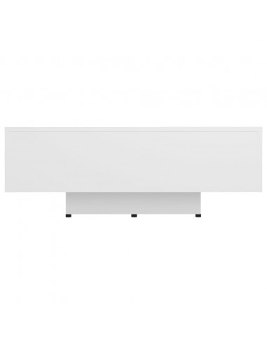 Tavolino da Salotto Bianco 85x55x31 cm in Legno Multistrato