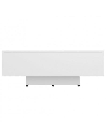 Tavolino da Salotto Bianco 85x55x31 cm in Legno Multistrato