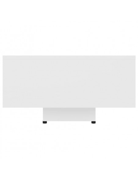 Tavolino da Salotto Bianco 85x55x31 cm in Legno Multistrato