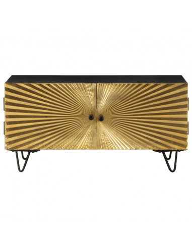 Tavolino da Salotto 90x50x45 cm in Legno Massello di Mango