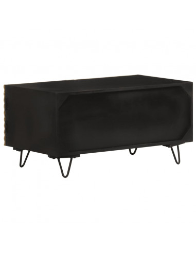 Tavolino da Salotto 90x50x45 cm in Legno Massello di Mango