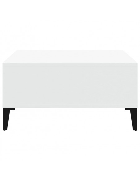 Tavolino da Salotto Bianco 60x60x30 cm in Legno Multistrato