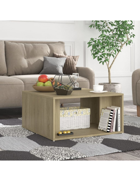 Tavolini Salotto 4pz Rovere Sonoma 33x33x33cm Legno Multistrato