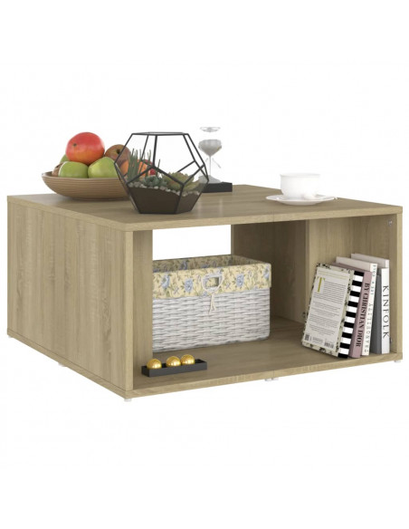 Tavolini Salotto 4pz Rovere Sonoma 33x33x33cm Legno Multistrato