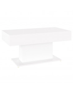 Tavolino da Salotto Bianco 96x50x45 cm in Legno Multistrato 2